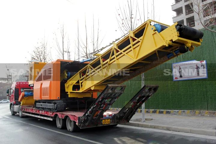 顛覆傳統(tǒng)裝車方式，山美履帶式取料機(jī)助您實(shí)現(xiàn)降本增效、節(jié)能減排！